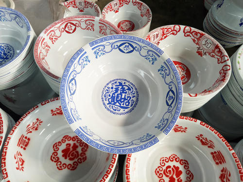 貼花30CM盆T-藍(lán)恭喜發(fā)財(cái)