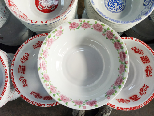 貼花30CM盆T-粉玫瑰